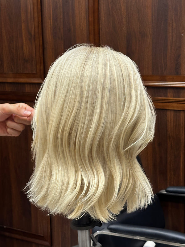 Ciara blonde short bob human hair wig